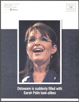 Delaware Is Suddenly Filled with Sarah Palin Look-Alikes NEGATIVE Campaigns RIGHT-WING Agenda