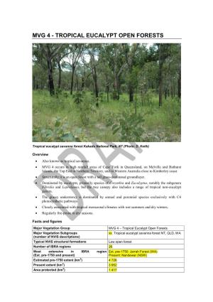 MVG04 Tropical Eucalypt Open Forests DRAFT