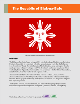 The Republic of Biak-Na-Bato