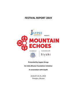 Report of Mountain Echoes 2019