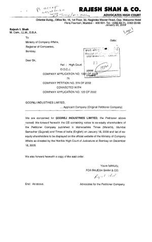 In the High Court of Judicature at Bombay Ordinary Original Civil Jurisdiction Company Application No