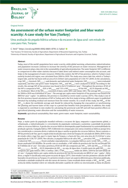 An Assessment of the Urban Water Footprint and Blue Water Scarcity