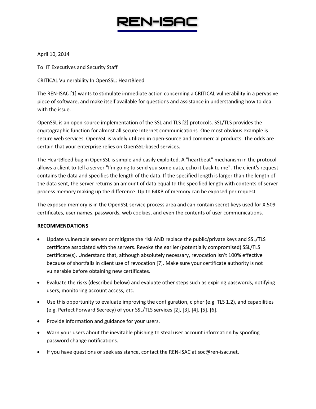 CRITICAL Vulnerability in Openssl: Heartbleed