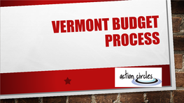 Vermont Budget Process