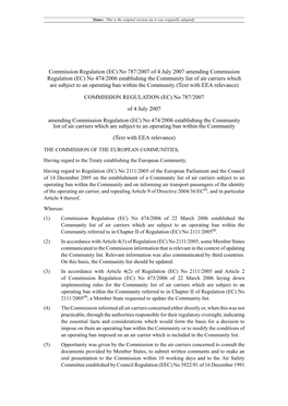 Commission Regulation (EC)