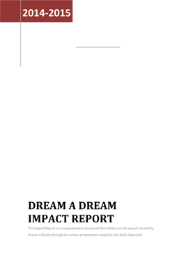Dream a Dream Impact Report