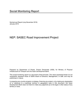 SASEC Road Improvement Project