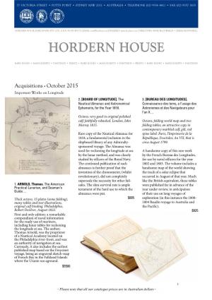 Hordern House Rare Books Pty