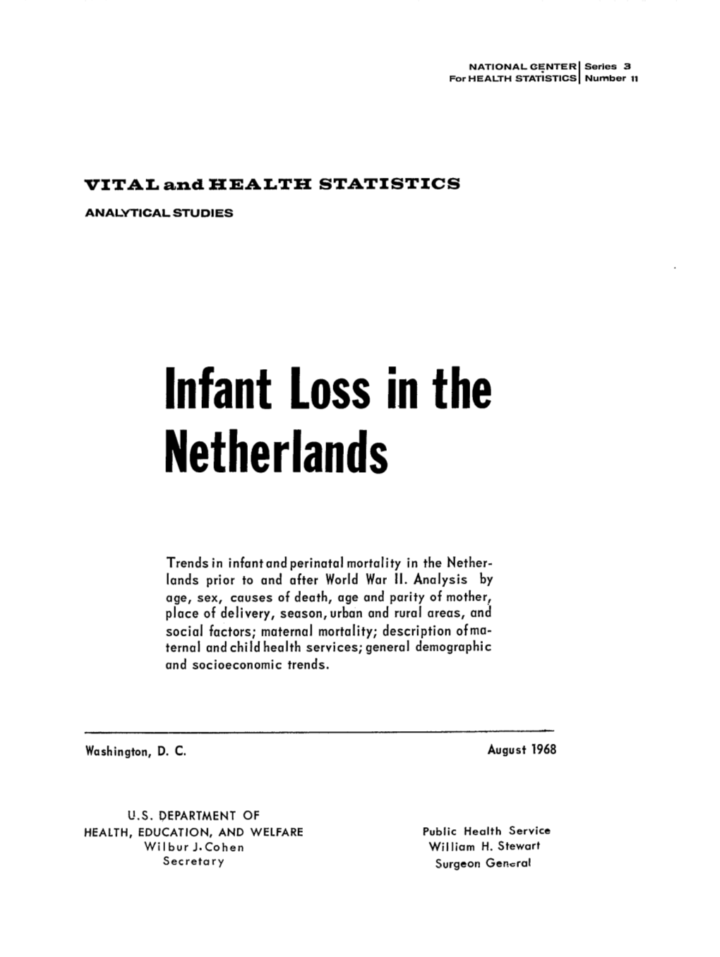 Infantloss Inthe Netherlands