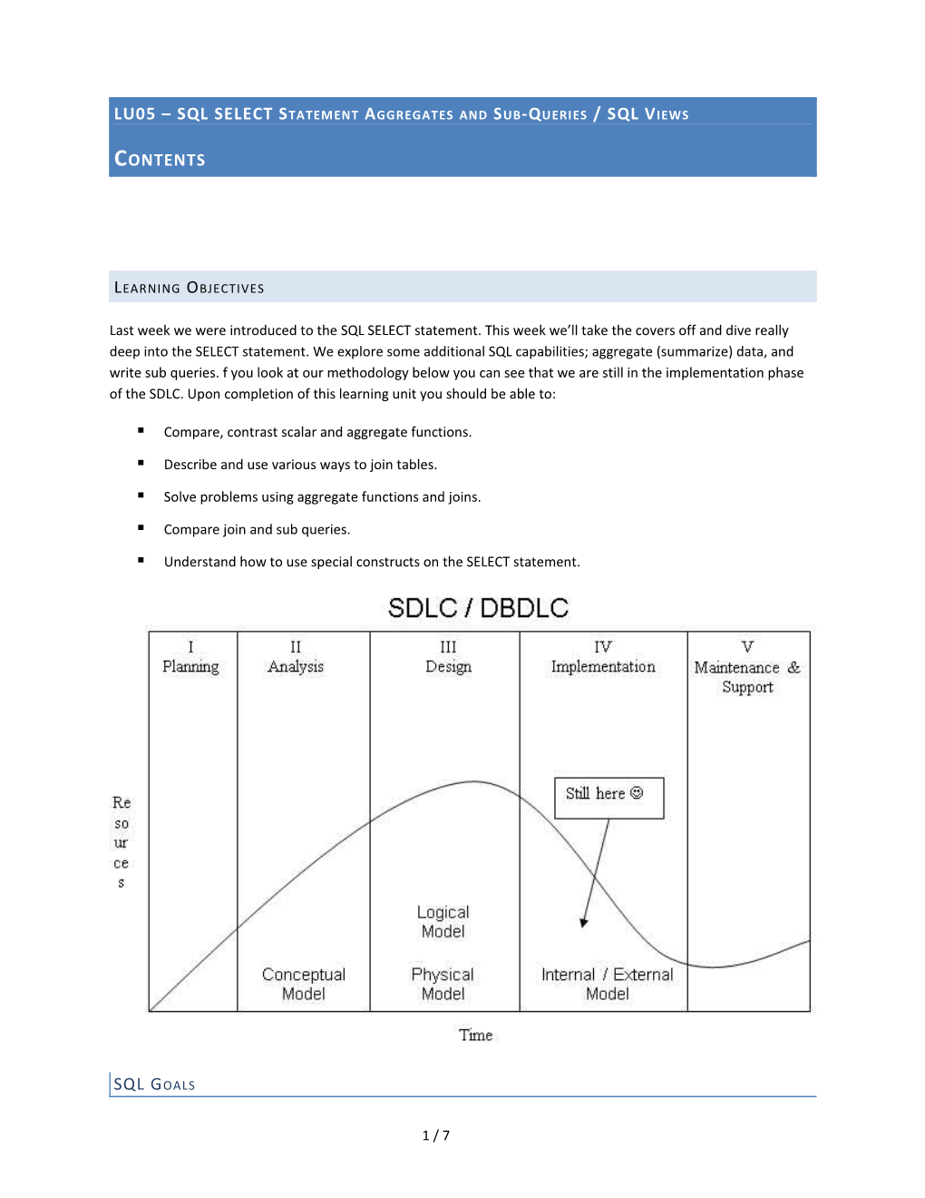 SQL SELECT Statement, Part One