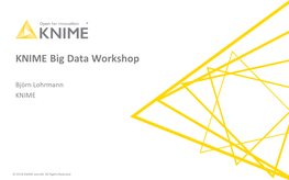 KNIME Big Data Workshop