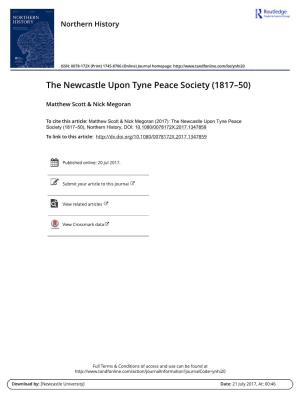 The Newcastle Upon Tyne Peace Society (1817–50)