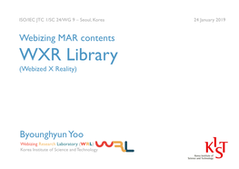 WXR Library (Webized X Reality)
