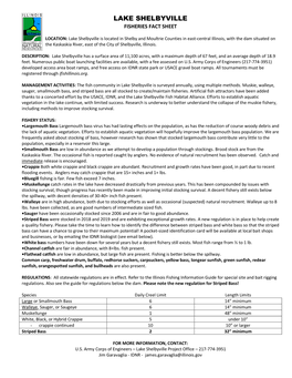 Lake Shelbyville Fisheries Fact Sheet