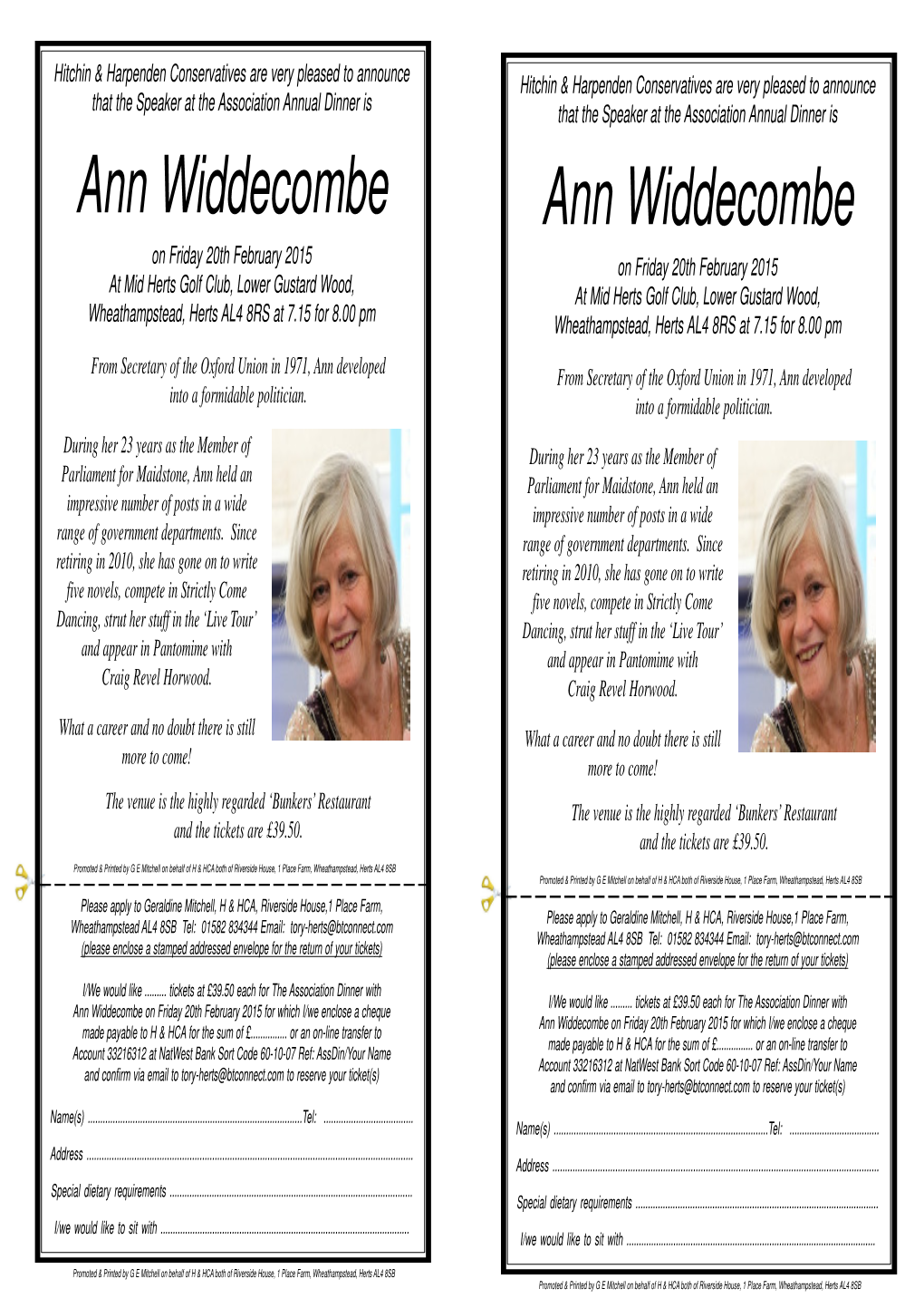 Ann Widdecombe