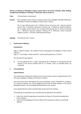 Council Meeting Minutes November 2015