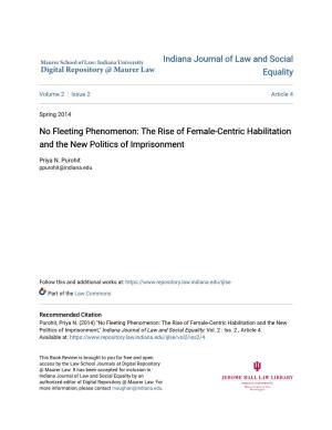 The Rise of Female-Centric Habilitation and the New Politics of Imprisonment