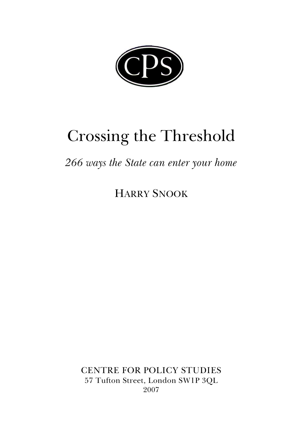 Crossing the Threshold