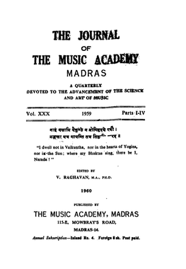 The Music Academy Madras