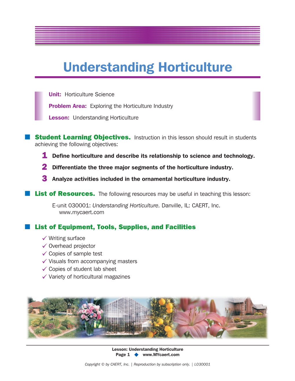 Understanding Horticulture