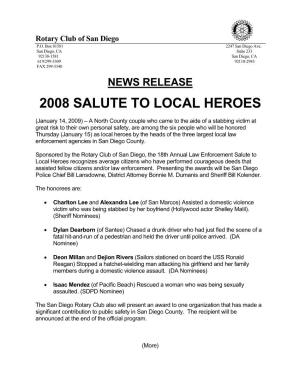 2008 Salute to Local Heroes