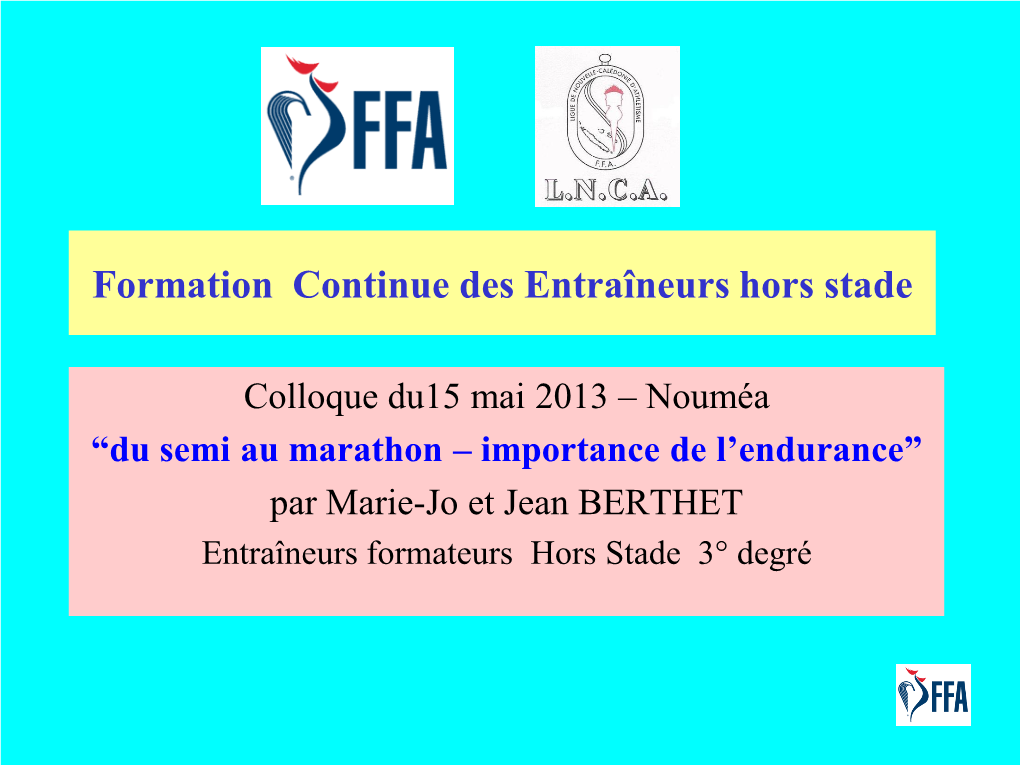 Formation Entraîneurs