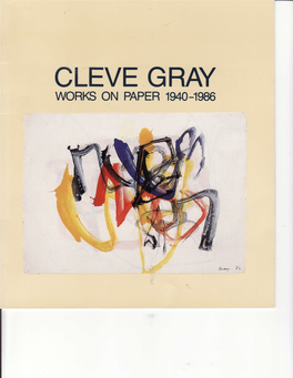 Cleve Gray FOREWORD