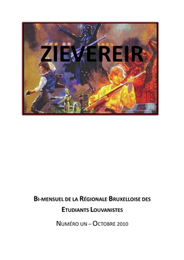 Bi-Mensuel De La Régionale Bruxelloise Des Etudiants Louvanistes