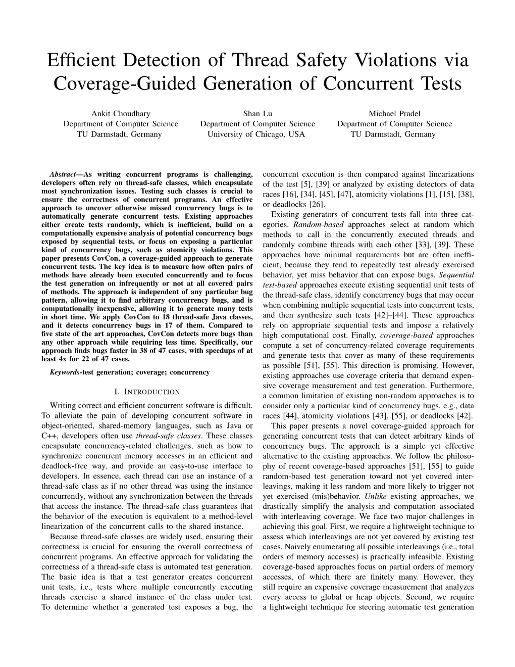 Efficient Detection of Thread Safety Violations Via Coverage-Guided