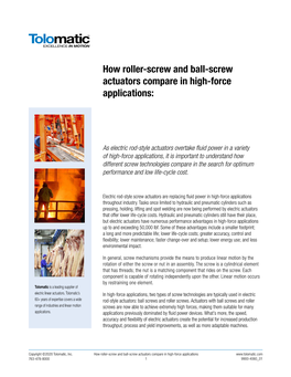 Comparing Traditional and Integrated Rod-Style Linear Actuators