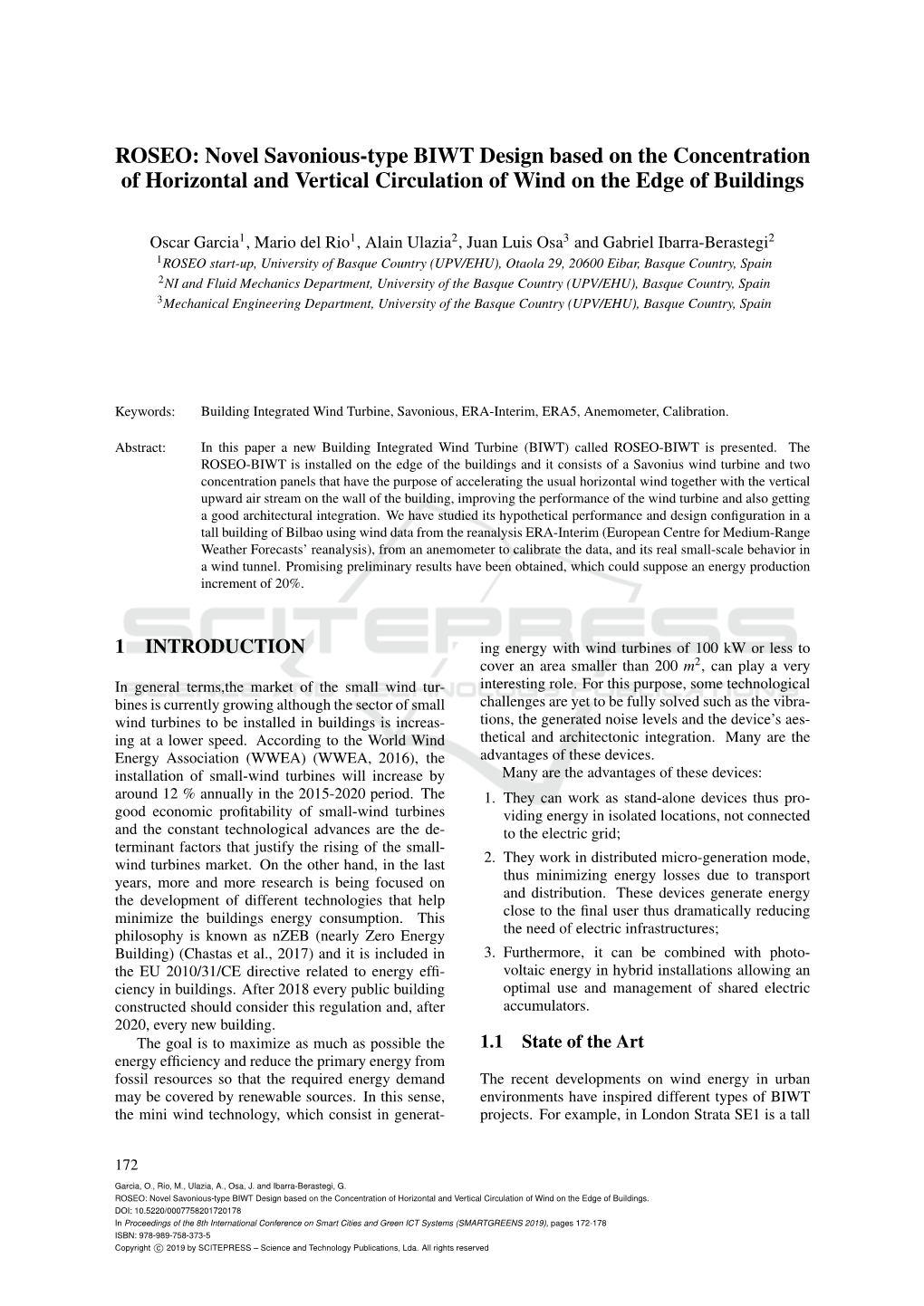 ROSEO: Novel Savonious-Type BIWT Design Based on the Concentration of Horizontal and Vertical Circulation of Wind on the Edge of Buildings