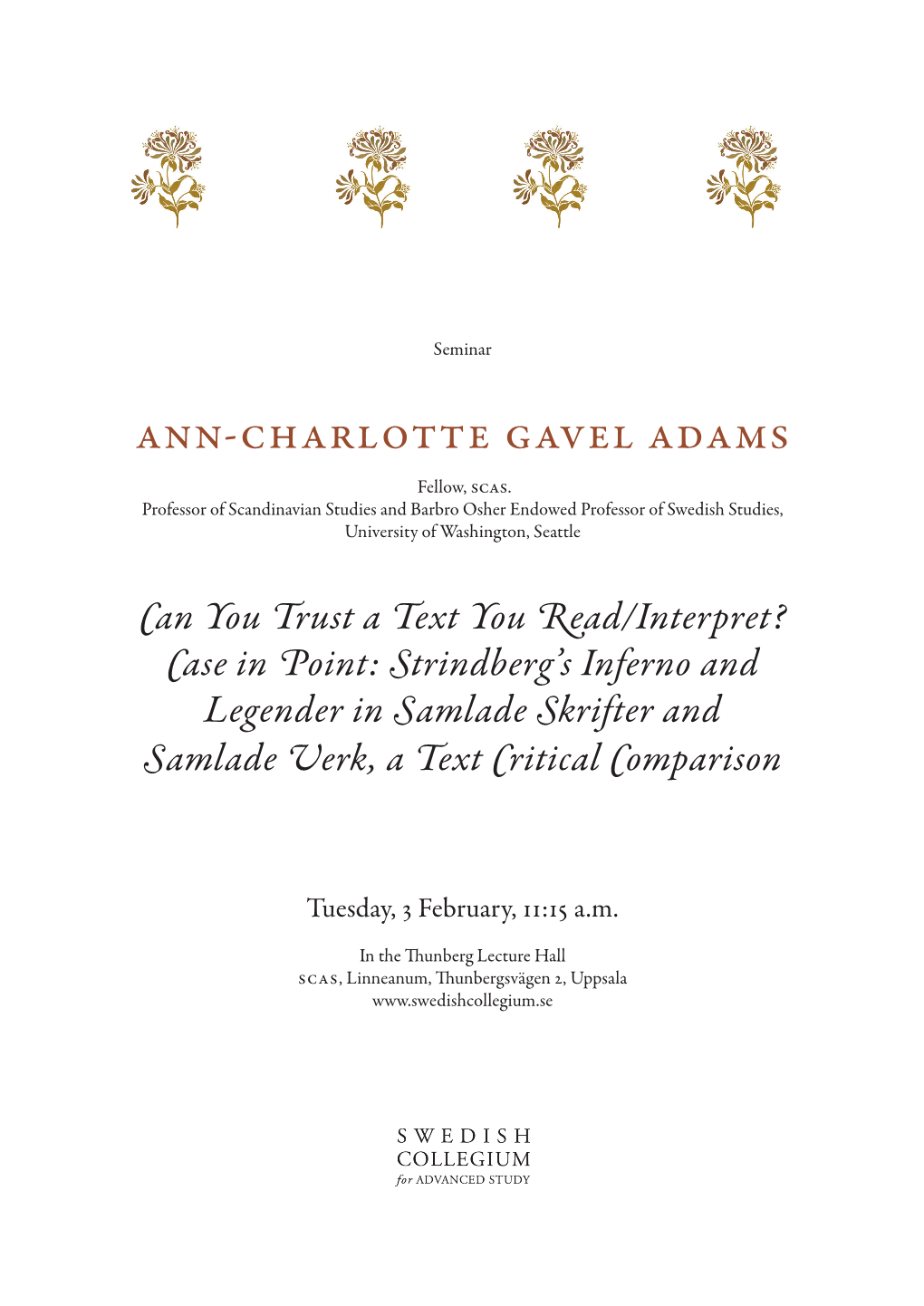 Ann-Charlotte Gavel Adams