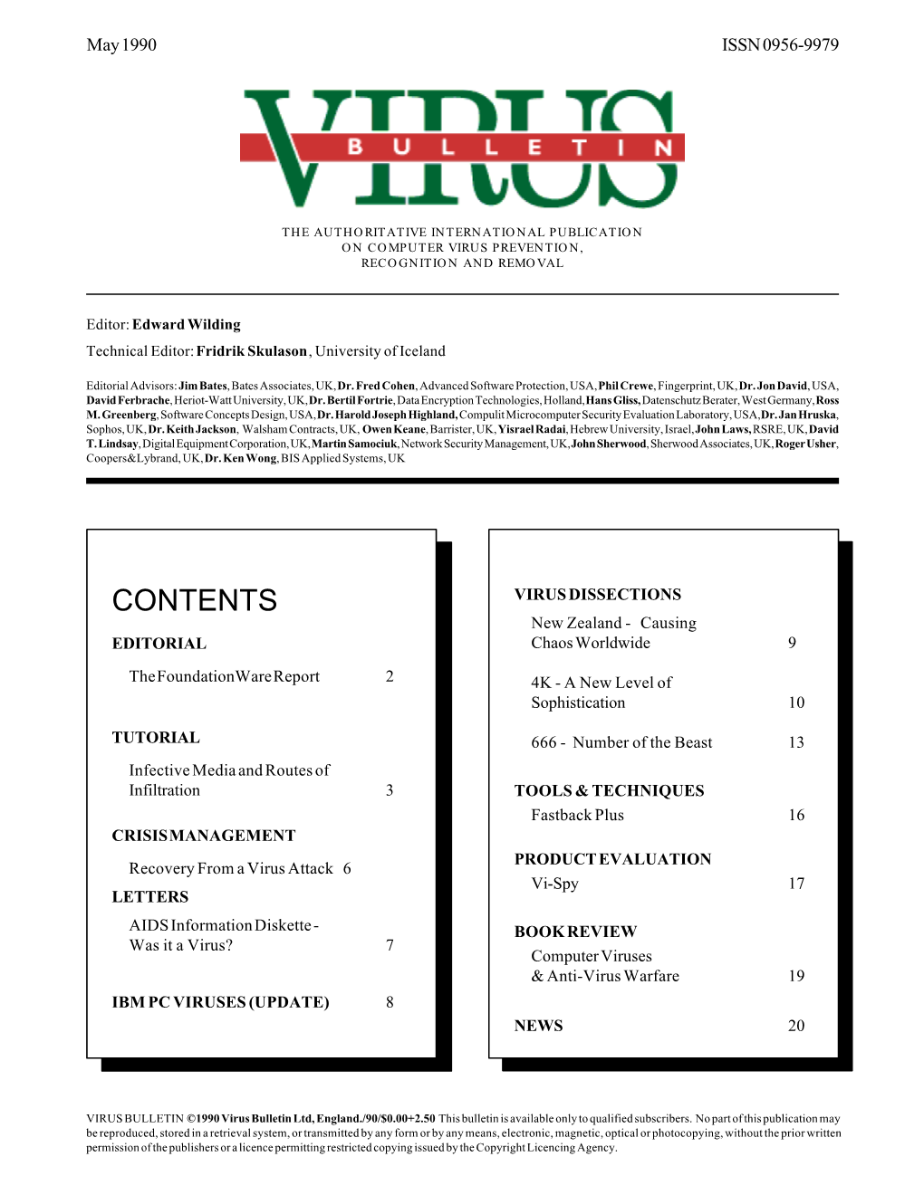 Virus Bulletin, May 1990