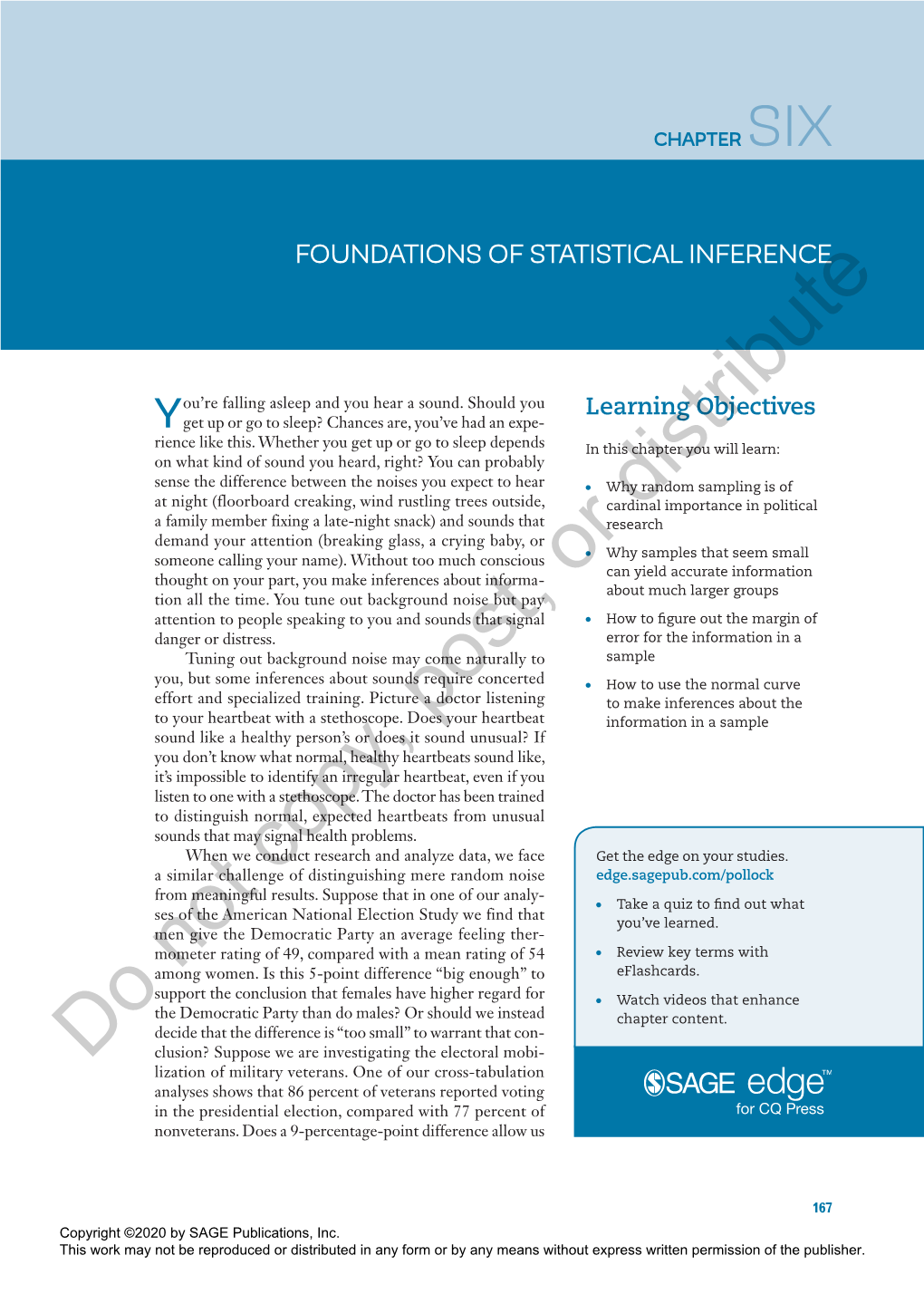 Chapter 6. Foundations of Statistical Inference