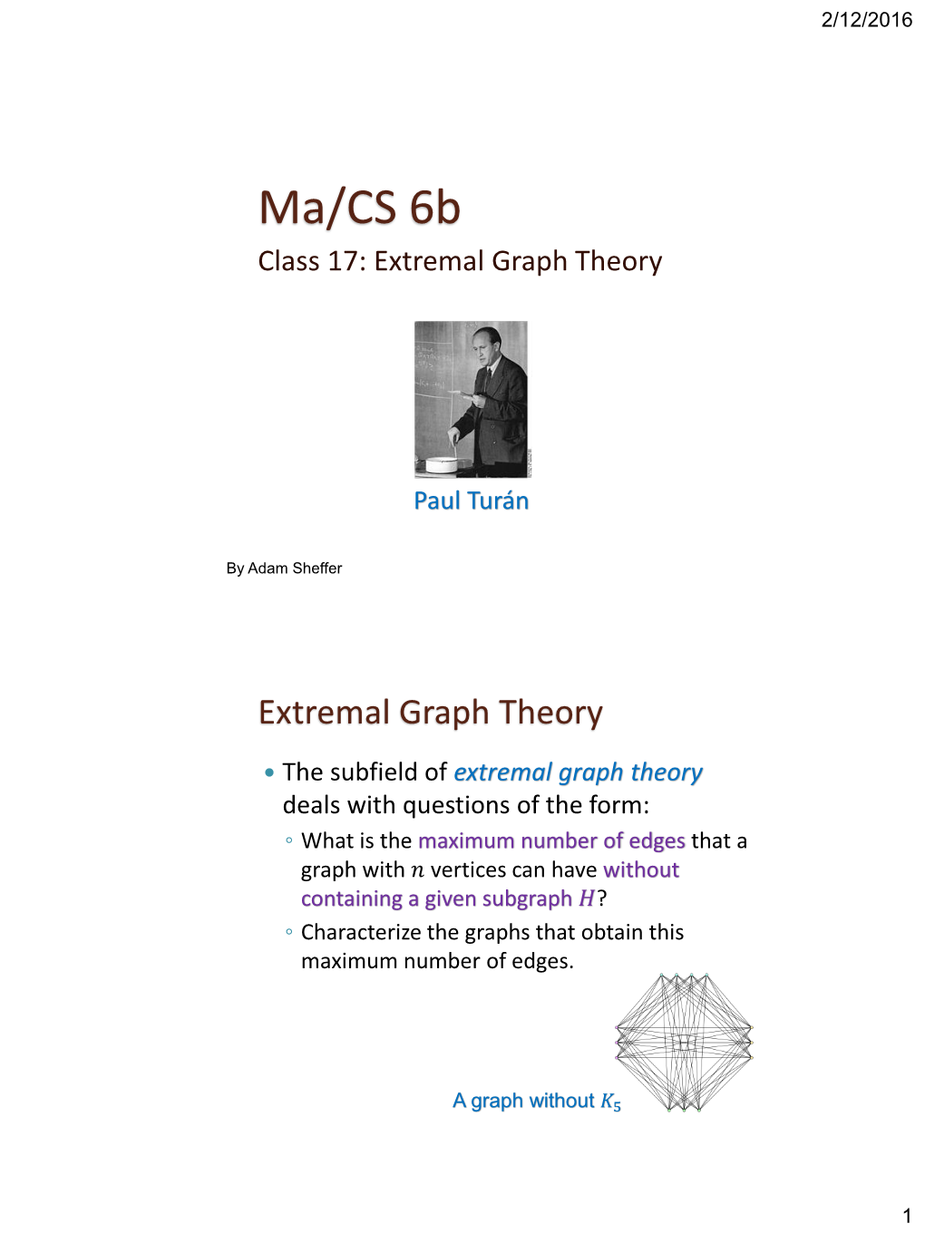 Extremal Graph Theory