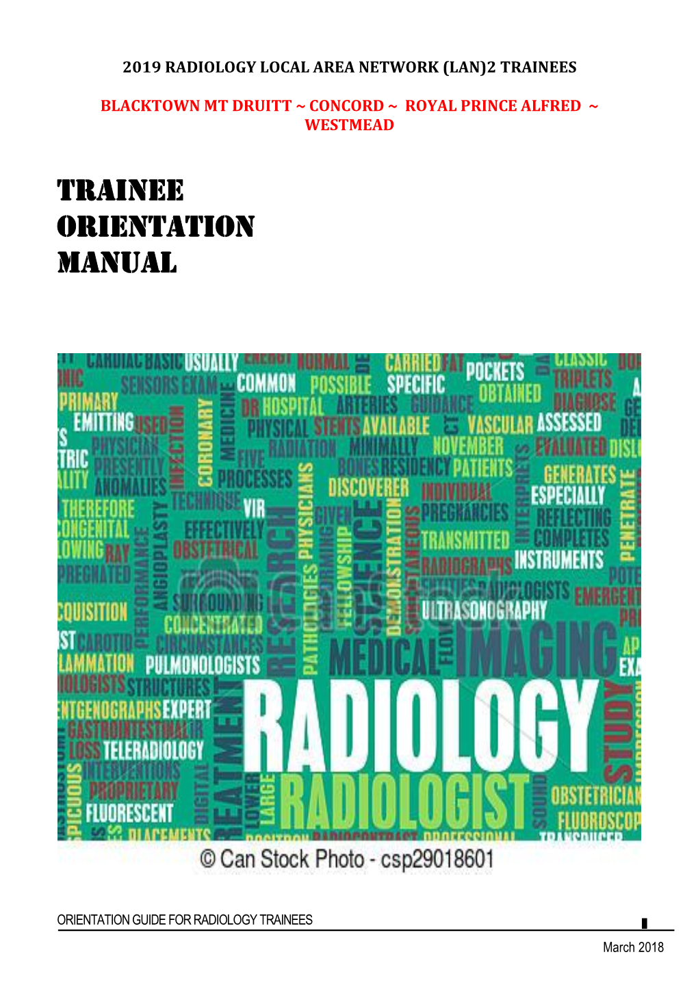 Trainee Orientation Manual