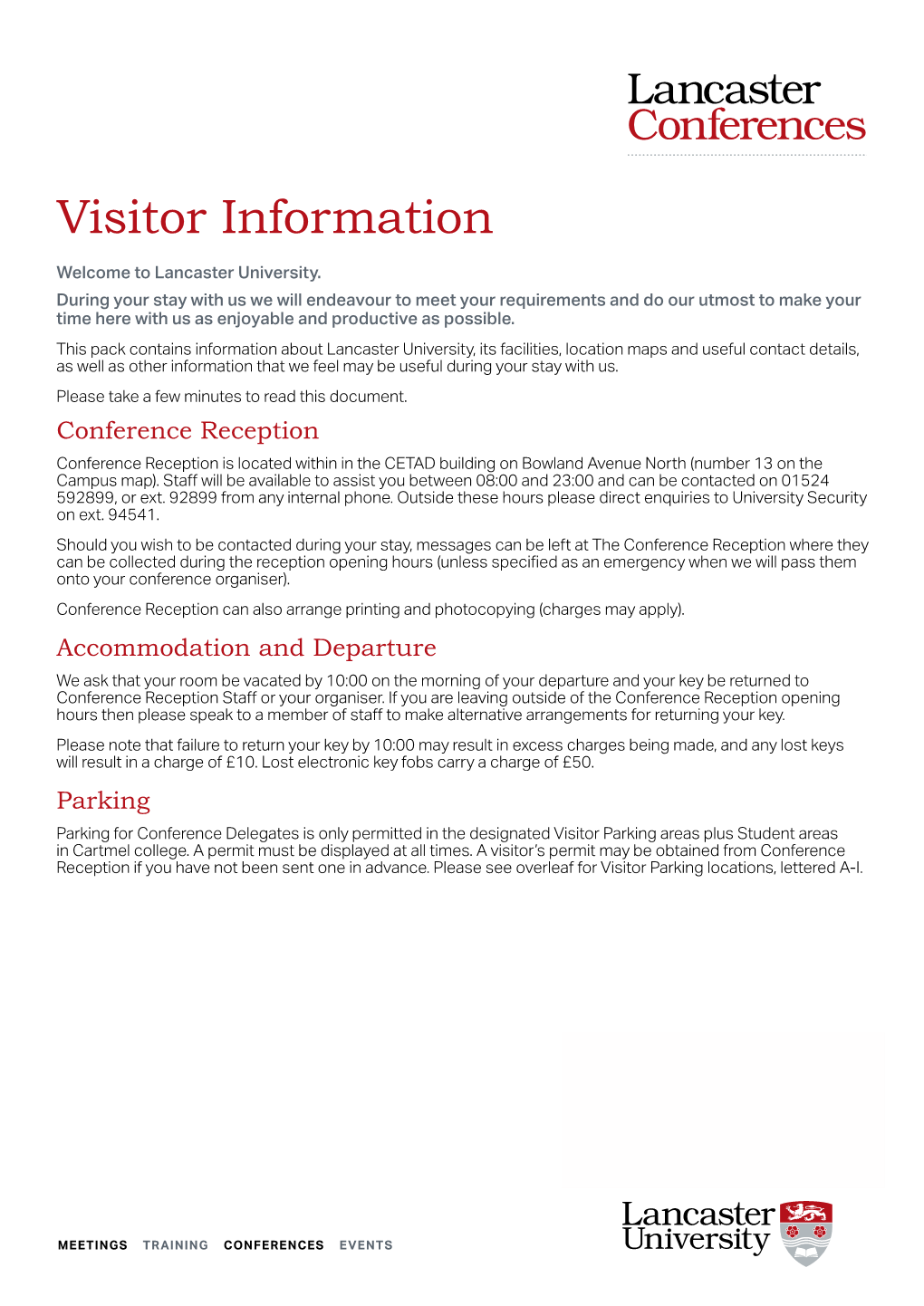 Visitor Information