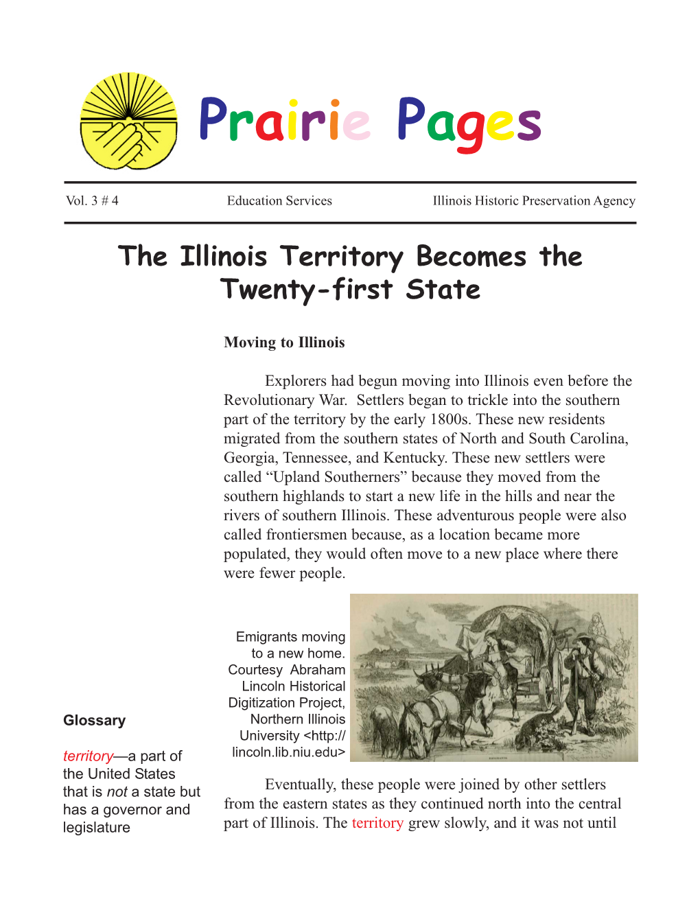 The Illinois Territory Becomes the Twenty-First State