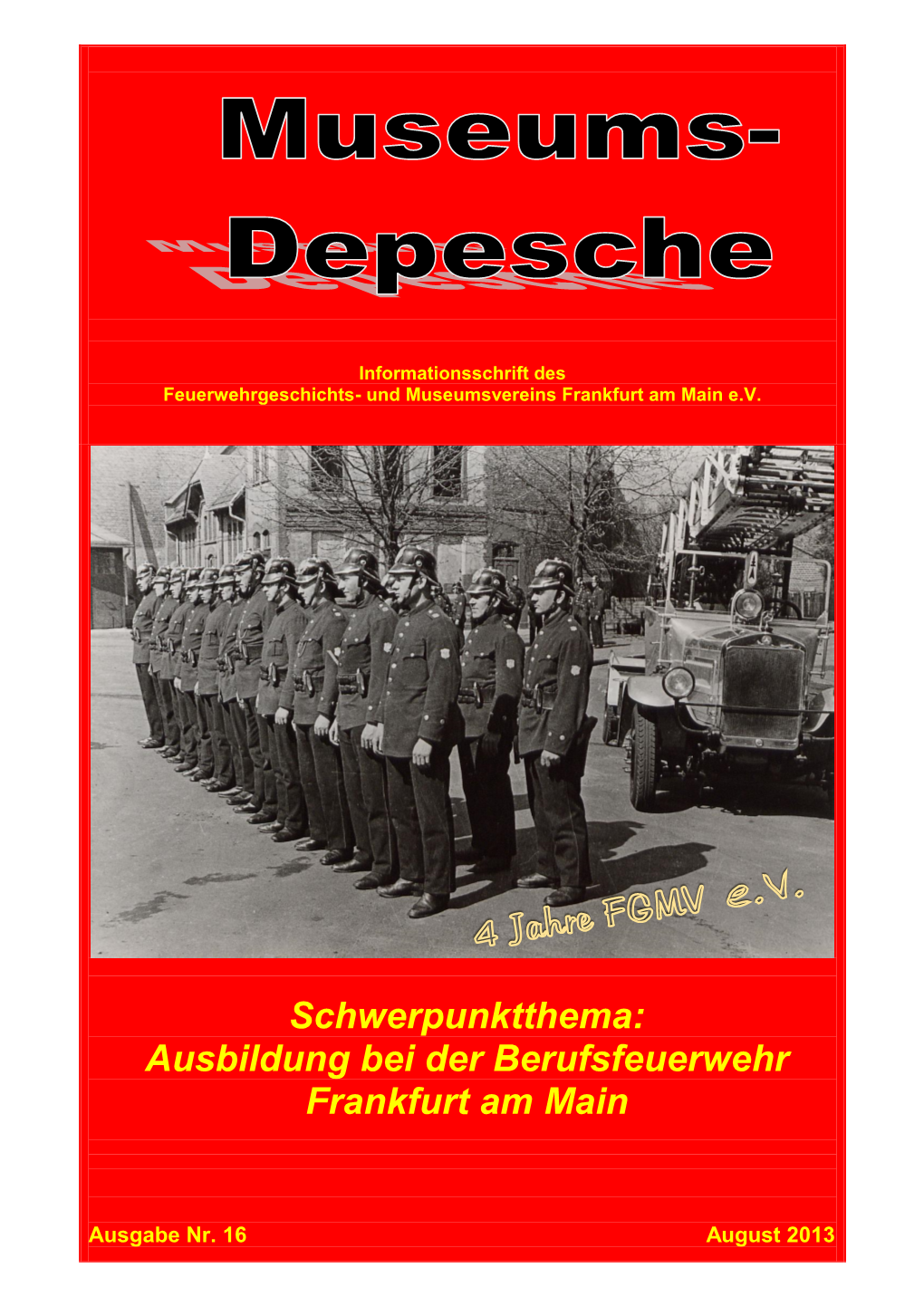 Museumsdepesche Ausgabe 16