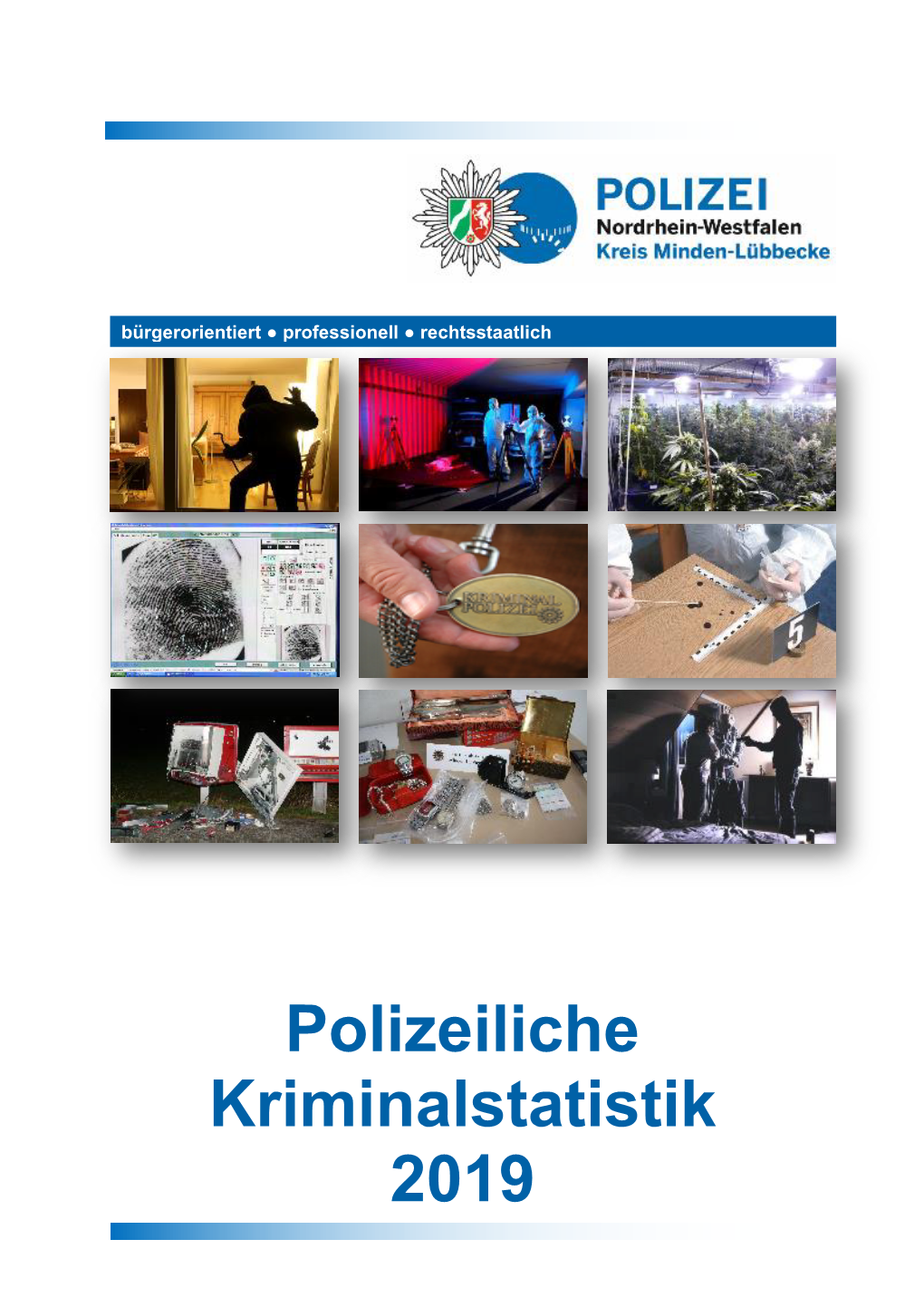 Polizeiliche Kriminalstatistik 2019 KPB Minden-Lübbecke