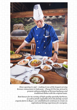 Chung Gi Wa Has Strived to Present Culinary Delights of Korean Barbecue and Traditional Dishes with the Original Taste