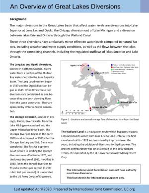 An Overview of Great Lakes Diversions