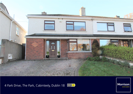 4 Park Drive, the Park, Cabinteely, Dublin 18 for Sale by Private Treaty
