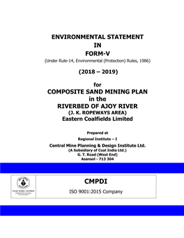 Environmental Statement in Form-V Composite Sand