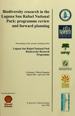 Biodiversity Research in the Laguna San Rafael National Park: Programme Review and Forward Planning