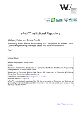 Epub Institutional Repository