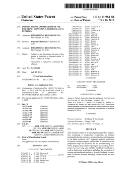 (12) United States Patent (10) Patent No.: US 9,161,984 B2 Ghatnekar (45) Date of Patent: *Oct