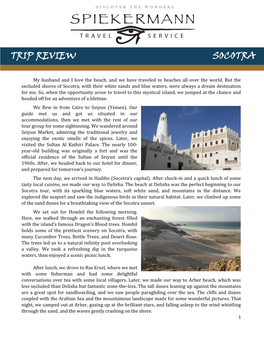 Trip Review Socotra