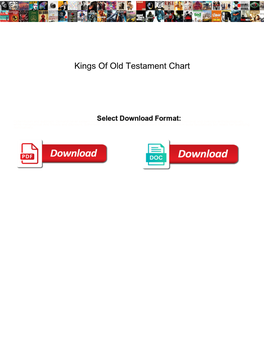 Kings of Old Testament Chart