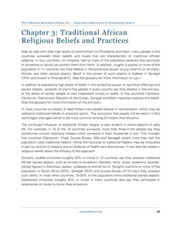 Chapter 3: Traditional African Religious Beliefs and Practices